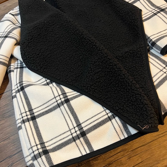 Sonoma Buffalo Plaid Sherpa Open Jacket XL - Picture 4 of 5